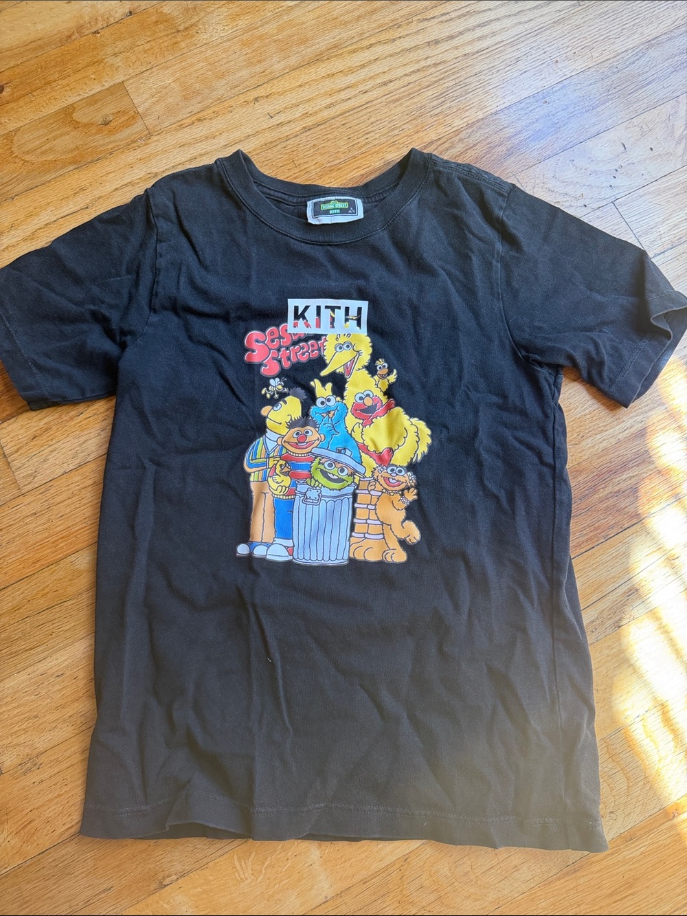Kith Black Sesame Street Character Graphic Tee